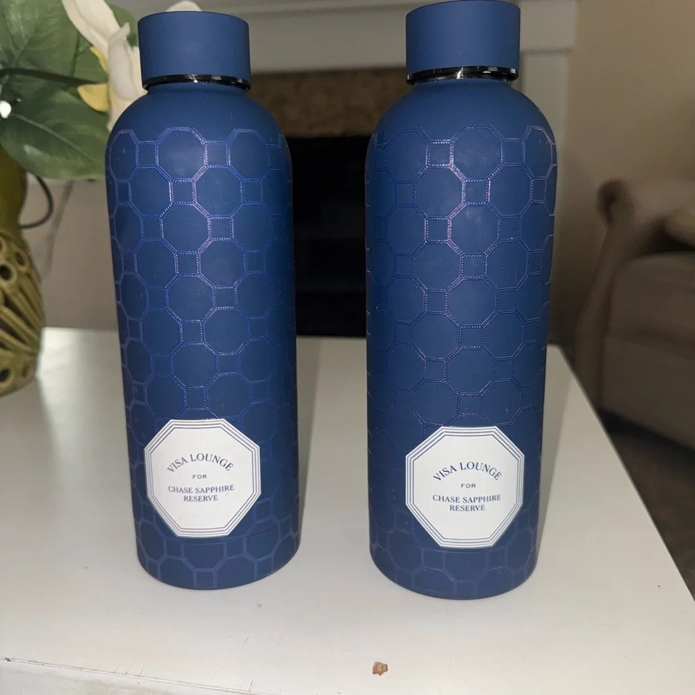 Sapphire Reserve Aluminum Water Bottle Visa Paris 2024 Commemorative Plastic Cup - Picture 1 of 4